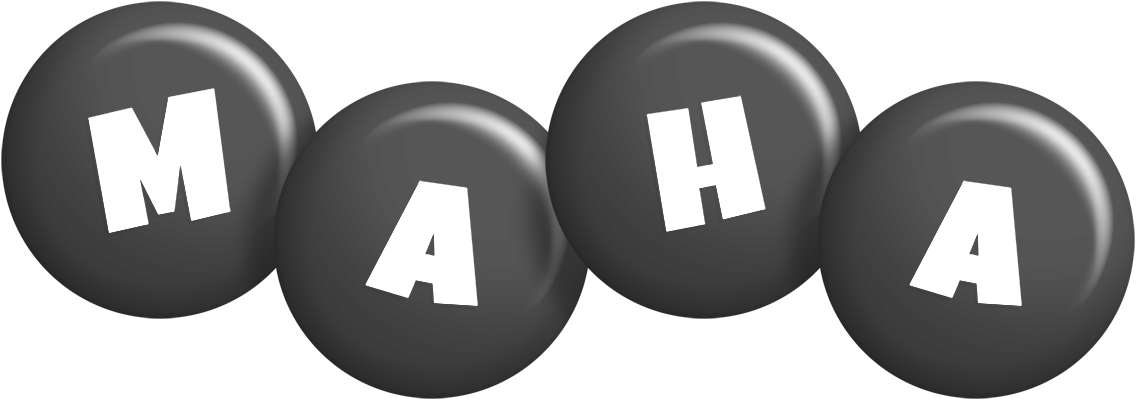 Maha candy-black logo