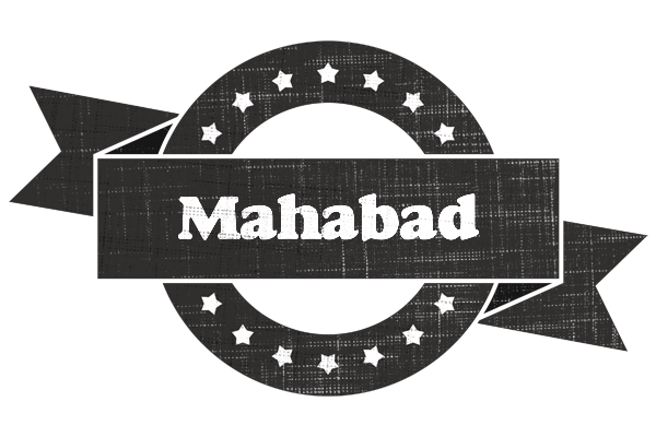Mahabad grunge logo