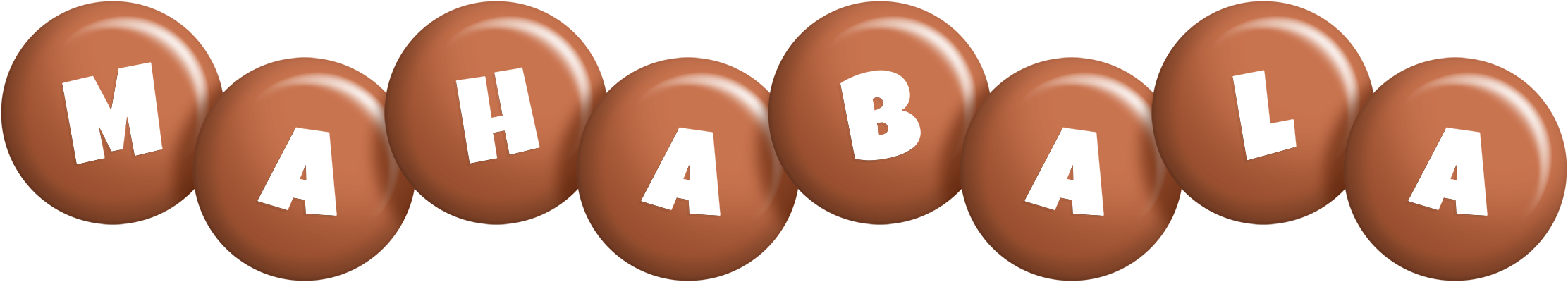 Mahabala candy-brown logo
