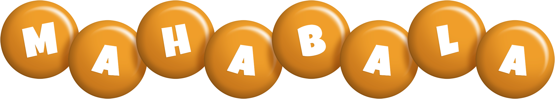 Mahabala candy-orange logo