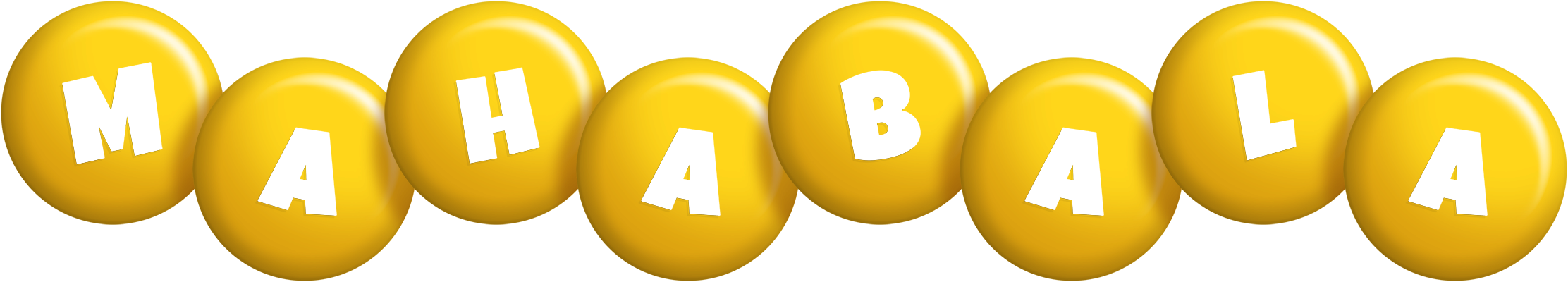 Mahabala candy-yellow logo
