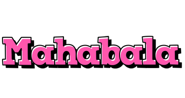 Mahabala girlish logo