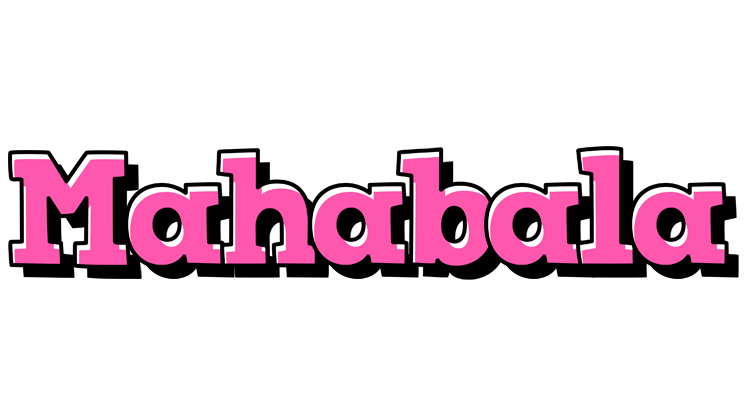Mahabala girlish logo