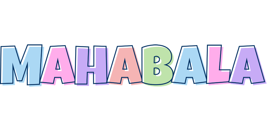 Mahabala pastel logo
