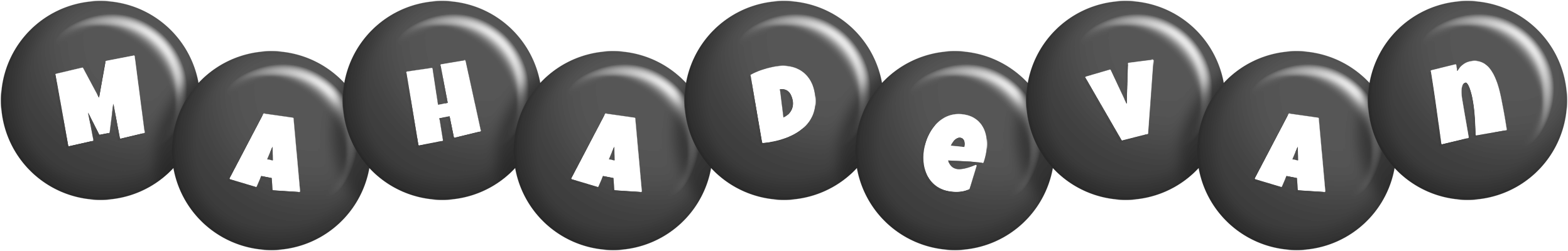 Mahadevan candy-black logo