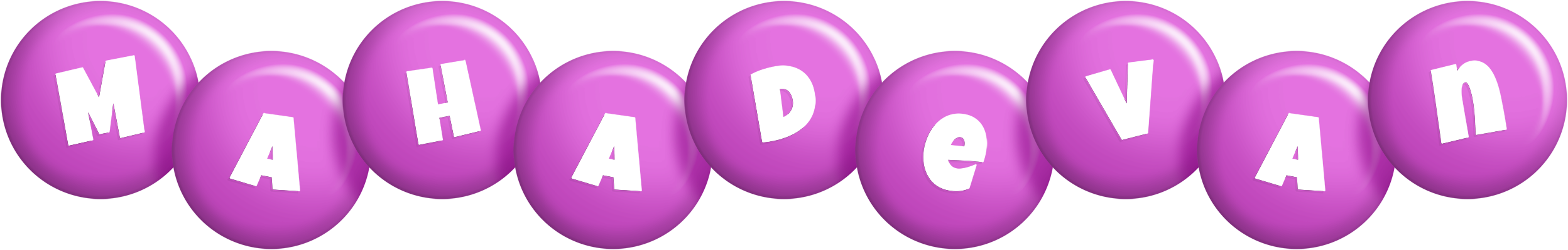 Mahadevan candy-purple logo