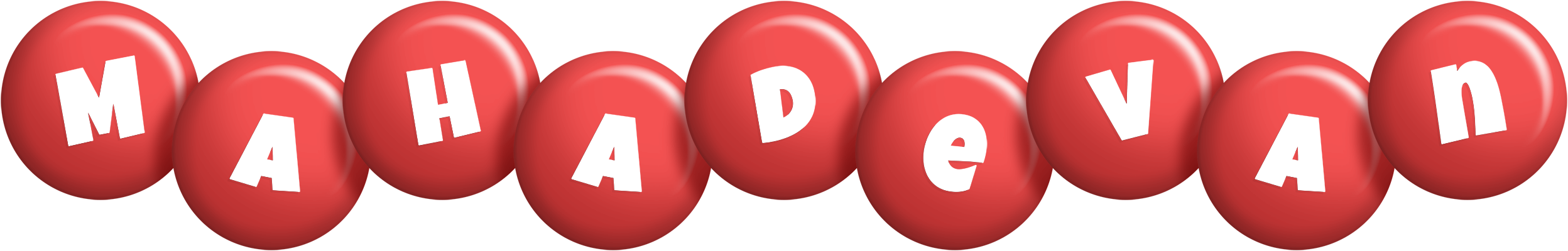 Mahadevan candy-red logo
