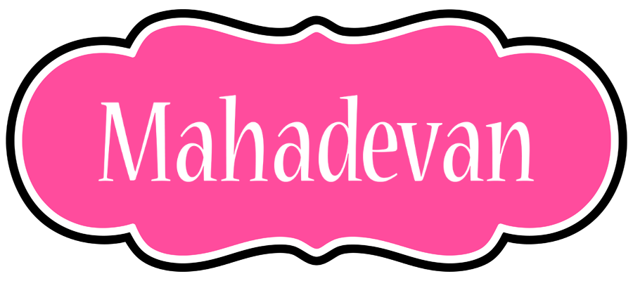 Mahadevan invitation logo