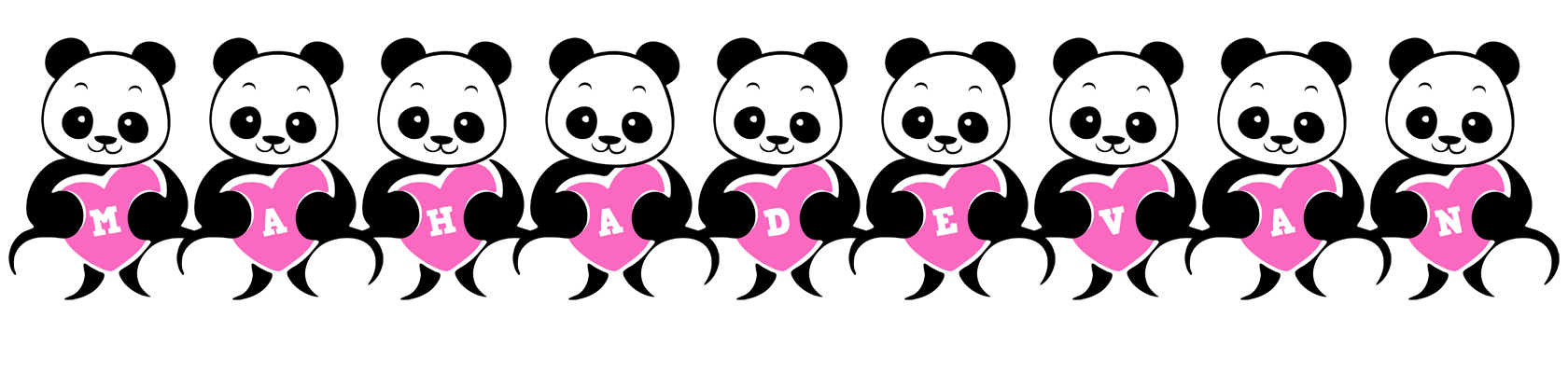 Mahadevan love-panda logo