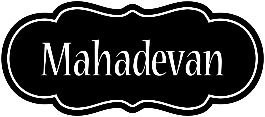 Mahadevan welcome logo