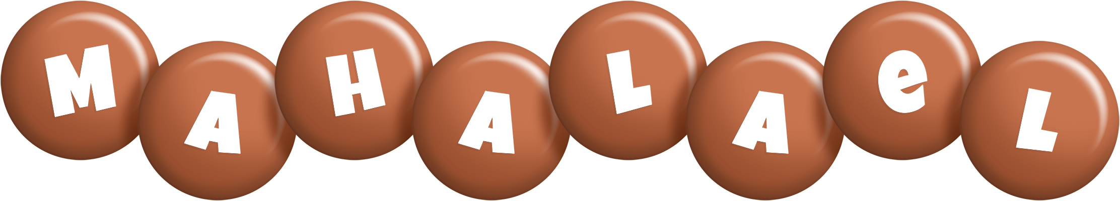 Mahalael candy-brown logo