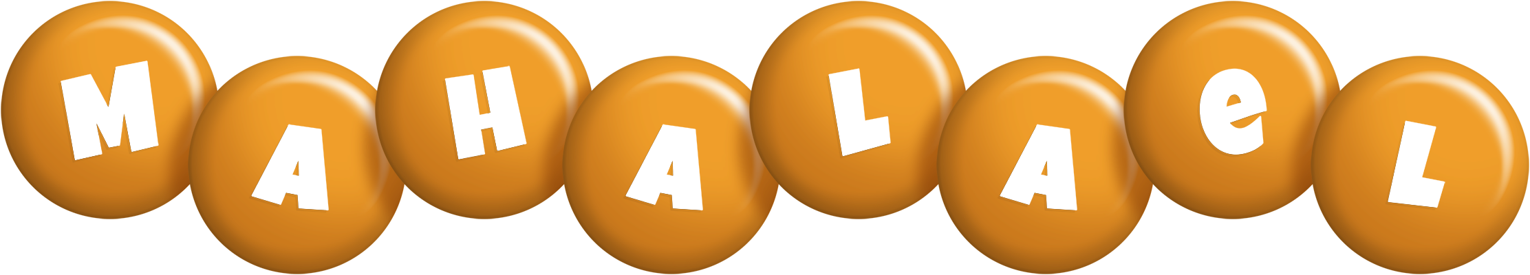 Mahalael candy-orange logo