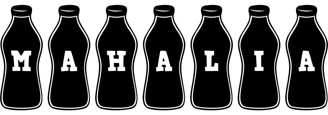 Mahalia bottle logo