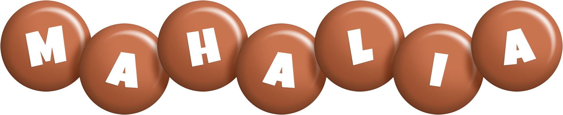 Mahalia candy-brown logo