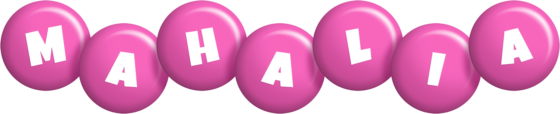 Mahalia candy-pink logo