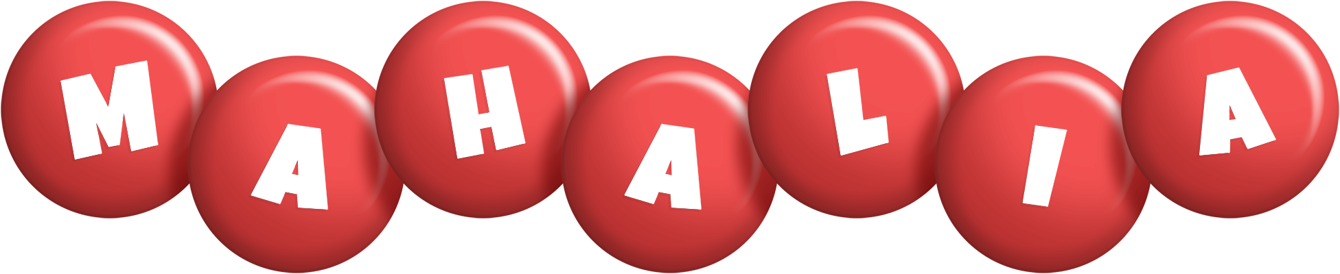 Mahalia candy-red logo