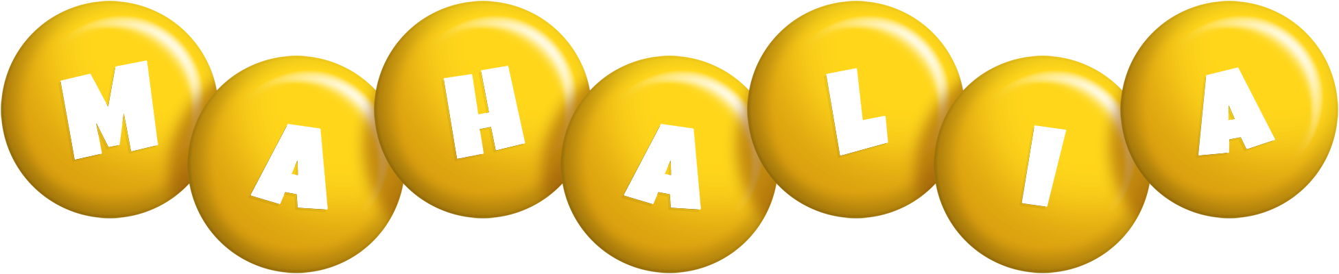 Mahalia candy-yellow logo