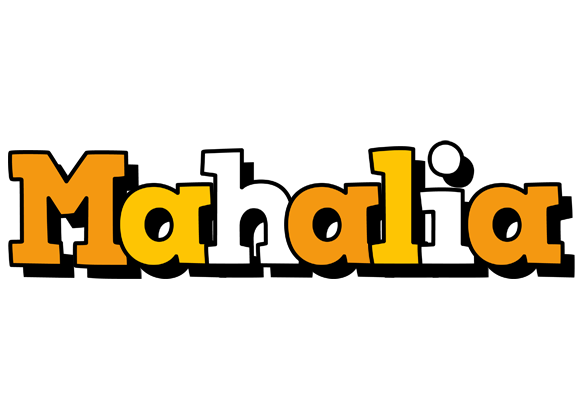 Mahalia cartoon logo