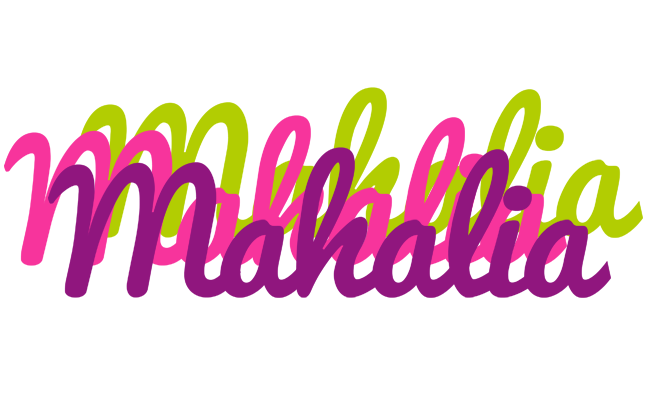 Mahalia flowers logo