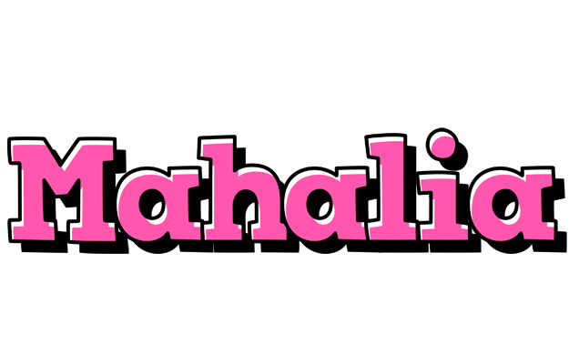 Mahalia girlish logo