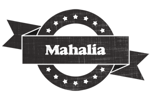 Mahalia grunge logo