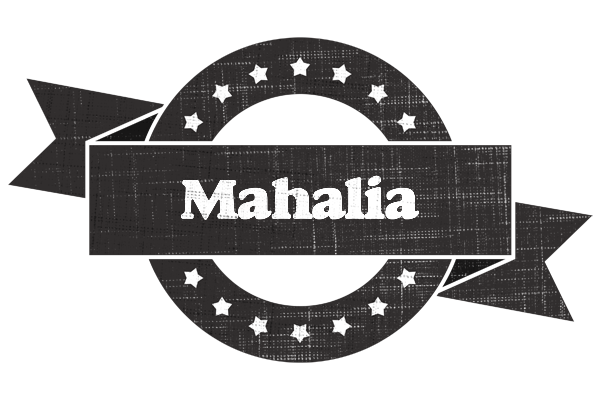 Mahalia grunge logo