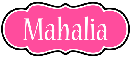 Mahalia invitation logo