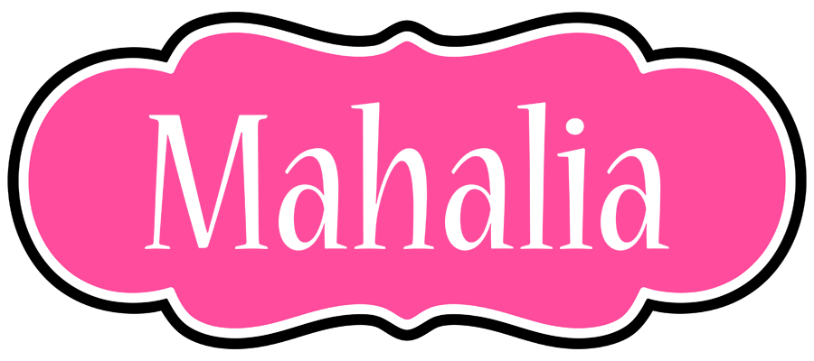 Mahalia invitation logo