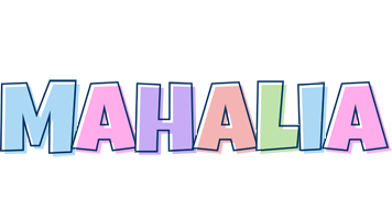 Mahalia pastel logo