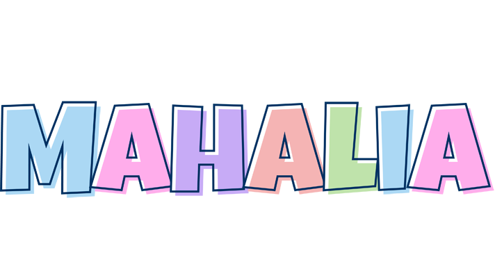 Mahalia pastel logo