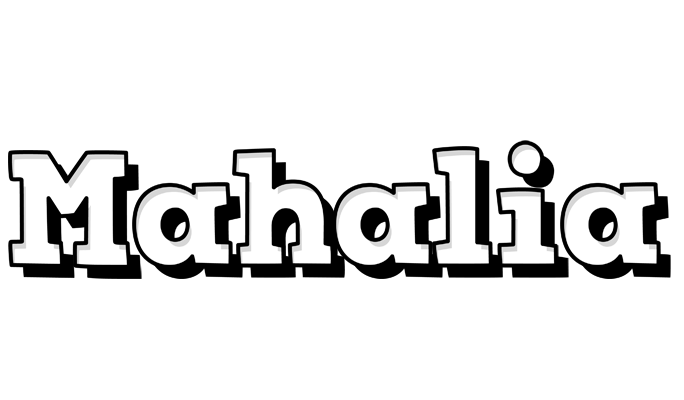 Mahalia snowing logo