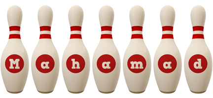 Mahamad bowling-pin logo
