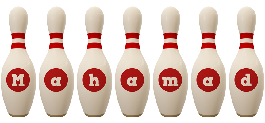Mahamad bowling-pin logo