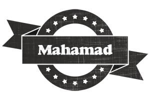 Mahamad grunge logo