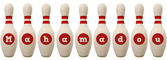 Mahamadou bowling-pin logo