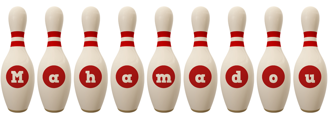Mahamadou bowling-pin logo