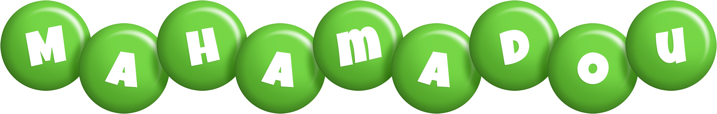 Mahamadou candy-green logo