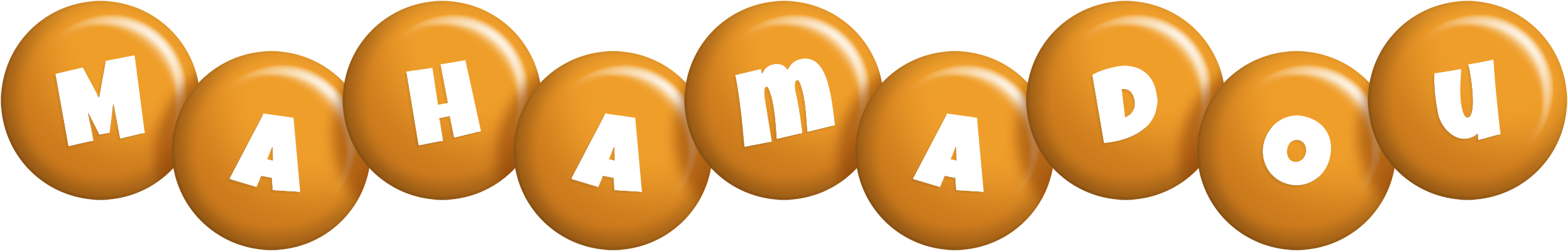 Mahamadou candy-orange logo