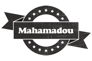 Mahamadou grunge logo