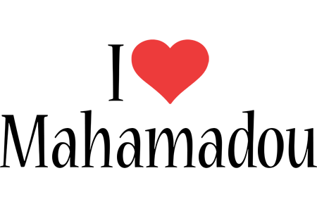 Mahamadou i-love logo