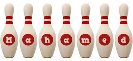 Mahamed bowling-pin logo