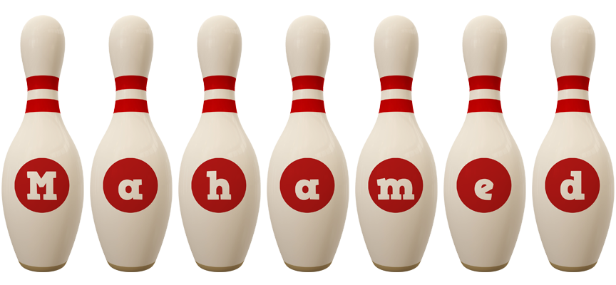 Mahamed bowling-pin logo