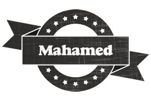 Mahamed grunge logo