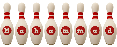 Mahammad bowling-pin logo