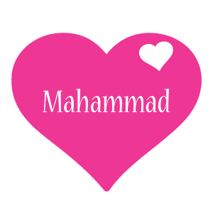 Mahammad love-heart logo