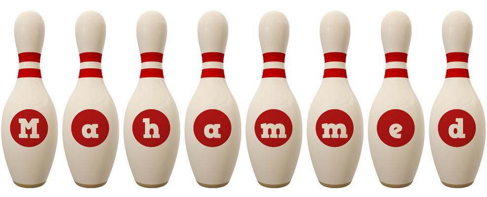 Mahammed bowling-pin logo