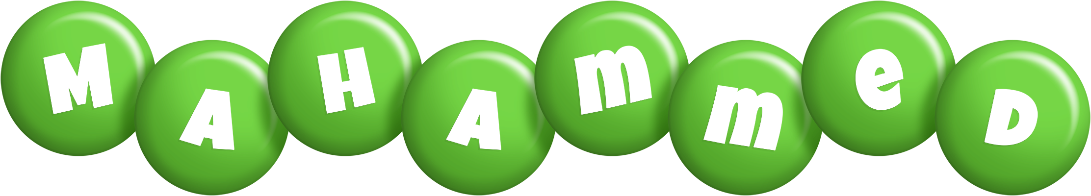 Mahammed candy-green logo