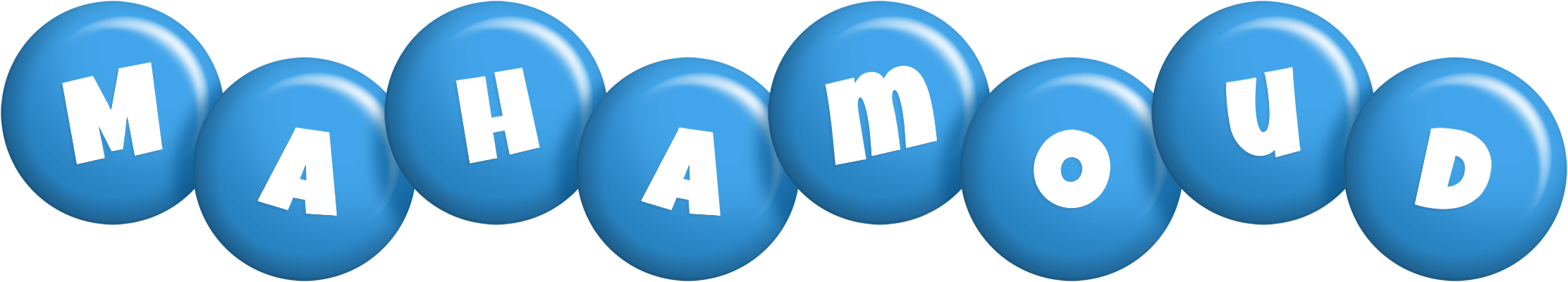 Mahamoud candy-blue logo