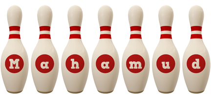 Mahamud bowling-pin logo