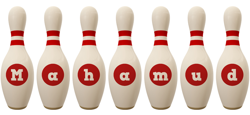 Mahamud bowling-pin logo